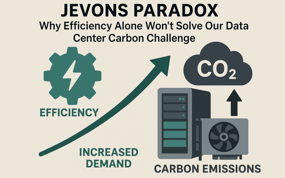 The Jevons Paradox: Why Efficiency Alone Won’t Solve Our Data Center Carbon Challenge
