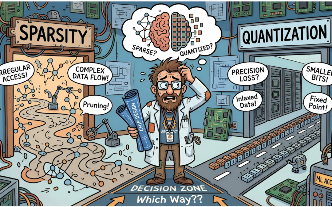 To Sparsify or To Quantize: A Hardware Architecture View