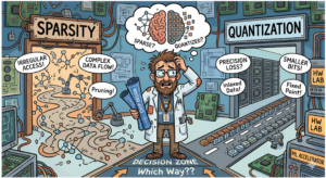 To Sparsify or To Quantize: A Hardware Architecture View