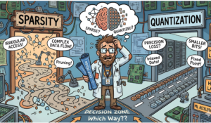 To Sparsify or To Quantize: A Hardware Architecture View